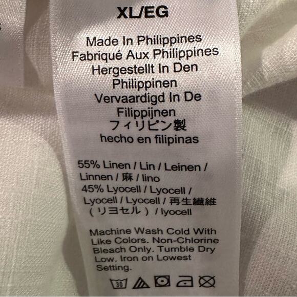 J Crew Shorts White Linen Blend Size  XL Seaside NWT Pull On J2325 - Picture 12 of 15